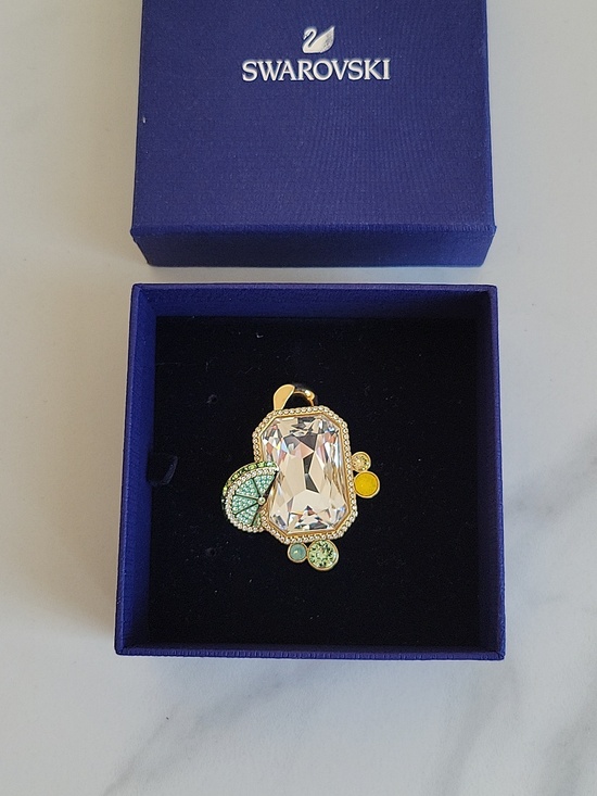 Swarovski Jewelry - Swarovski Large Gold-Tone Fruit Pendant